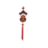 Grote Lachineuse Grote Feng Shui-hanger – Chinese god Caishen – hanger om op te hangen van hout – lengte 80 cm – tradities rijkdom en welvaart – decoratie huis kantoor – cadeau-idee China, Azië