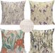 Merkloos Kussenslopen Set - Waterdicht Linnen - 45 x 45 cm - Bloemenprint