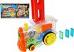 Train de jeu avec fonction de pose automatique de dominos, fonctionne à piles