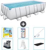Bestway Power Steel Rechthoekig Zwembad - 549 x 274 x 122 cm - Grijs