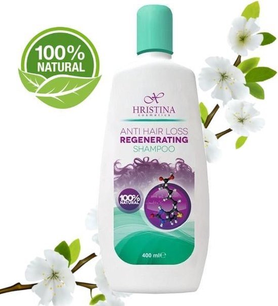Hristina 100% Natuurlijke Shampoo Tegen Haaruitval / Anti Haaruitval Hersteld en Verzorgt Intensief *Gecertificeerd* - 400ml