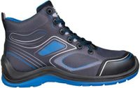 Safety Jogger Flow S1P Middelhoog Slipvast SRC – ESD, Zwart/Blauw – Maat 48