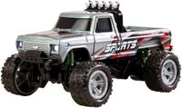 Amewi Grijs Brushed 1:64 RC auto Elektro Monstertruck Achterwielaandrijving RTR 2,4 GHz Incl. accu en laadkabel
