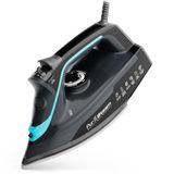 Pursteam SteamBurst+ 1750 W stoomstrijkijzer, keramische zool, instelbare stoom, stoomstoot, zelfreiniging, anti-kalk, anti-druppel, krachtige en langdurige stoom voor alle soorten textiel