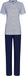 Pastunette Katoenen grafische pyjama - Blauw - Maat - 38