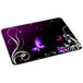 PEDEA Gaming en Office muismat - met vastgenaaide randen en anti-slip onderkant Purple Butterfly 22 x 18 cm paarse vlinder