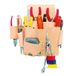 Custom Leathercraft CLC W500 Elektricien Gereedschapstas, Heavy Duty, 8-Pocket, Tan