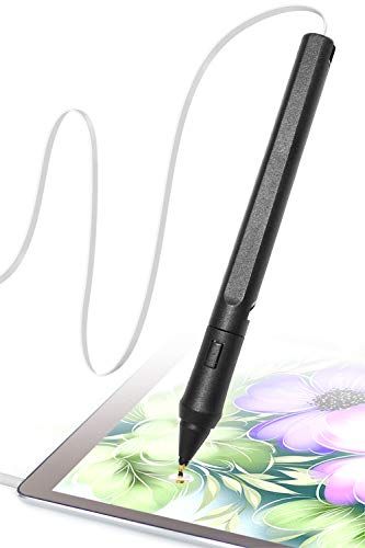 SonarPen Panda SonarPen - Druk Gevoelige Smart Stylus Pen met Palm Afwijzing en Sneltoets Knop. Batterijloos. Compatibel met Apple iPad/Pro/Mini/iPhone 4s - X/Plus/Max/Android (Wit)