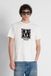 Antony Morato T-shirt Heren Wit Katoen Ronde Hals Korte Mouw Regular Fit Logo Casual