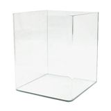 AMTRA Nanotank 20 Aquarium 20 liter - Extra transparante glazen behuizing 25 x 25 x 30 cm - goudvistank of als waterschildpadtank met schokabsorberende mat inbegrepen