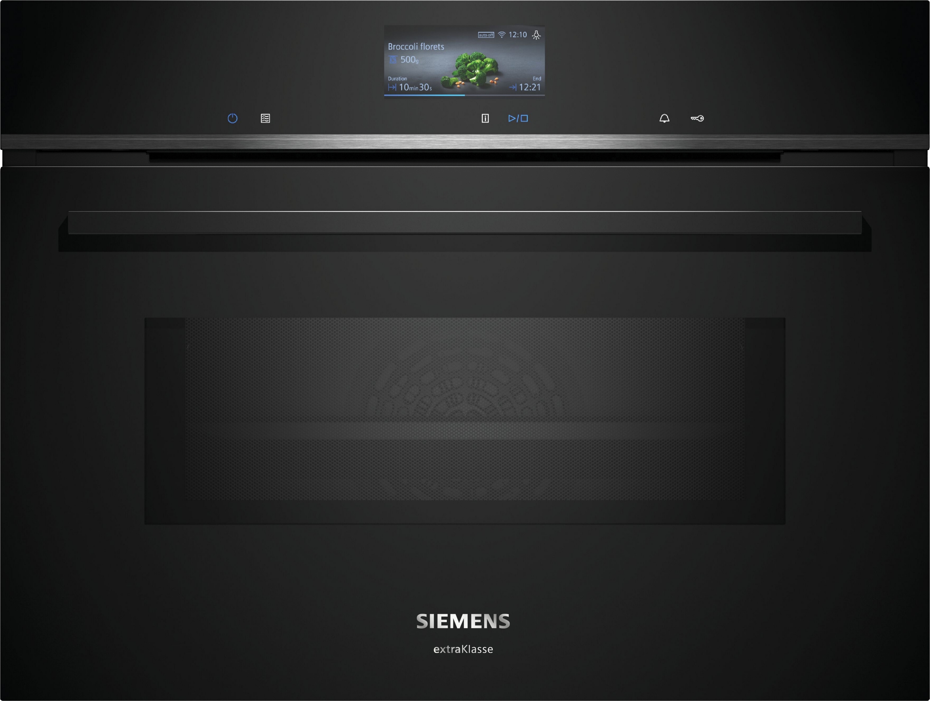 Siemens iQ700 CM776GMB1F - Compacte Oven met Magnetron - Zwart