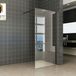 Wiesbaden Graffic Inloopdouche - 900x2000x10mm - Nano - Safety Glass Folie Helder Glas/Mat Noir