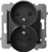 Ospel GP-2URZP/m/33, noir, IP20, 16 A, 71 mm, 45 mm, 71 mm