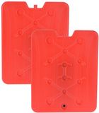 Excellent Houseware Koelelement Ice Pack - 2x - Rood - Plat - Polyethyleen - 900 gram - 32 x 25 x 1 cm