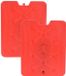 Excellent Houseware Koelelement Ice Pack - 2x - Rood - Plat - Polyethyleen - 900 gram - 32 x 25 x 1 cm