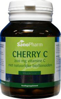 Sanopharm Cherry C 200 mg wholefood 30 CA