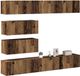 Prolenta Maison Exclusive - Sada van 6 wandmeubels voor de televisie, gemaakt van gerecycled hout en composiethout