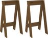 vidaXL - Krukken - 2 st - 40x40x75 cm - massief grenenhout - honingbruin