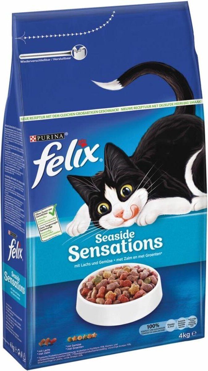 FELIX 4x Kattenvoer Seaside Sensations 4 kg