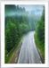 Posterdeco Poster Met Metaal Zilveren Lijst - Groene Weg - 21x30 cm