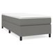 vidaXL Boxspringbed met matras, donkergrijs, 90x190 cm, gestoffeerd