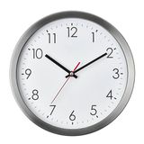 TFA Dostmann Moderne analoge wandklok zonder tikkende geluiden, 60.3075, van roestvrij staal, 30 cm