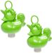 Duckiez badeendje eenhoorn - 6 stuks - groen - kunststof