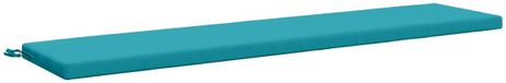 vidaXL - Bankkussen - SOEST - 100% Polyester - Turquoise - 170 x 40 x 5 cm