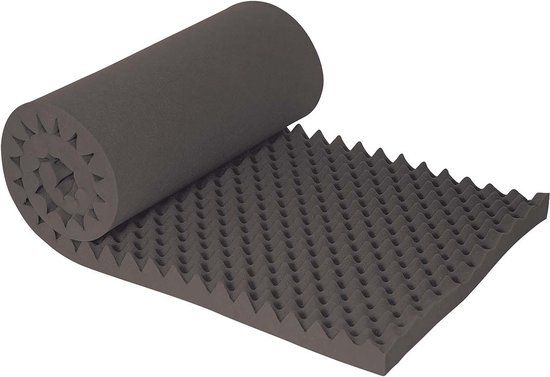 Bo-Camp Noppenmatras - Schuimrubber - 1 Persoon - Grijs