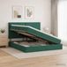 Maison Exclusive - Lit avec rangement et matelas vert foncé 140 x 200 cm velours