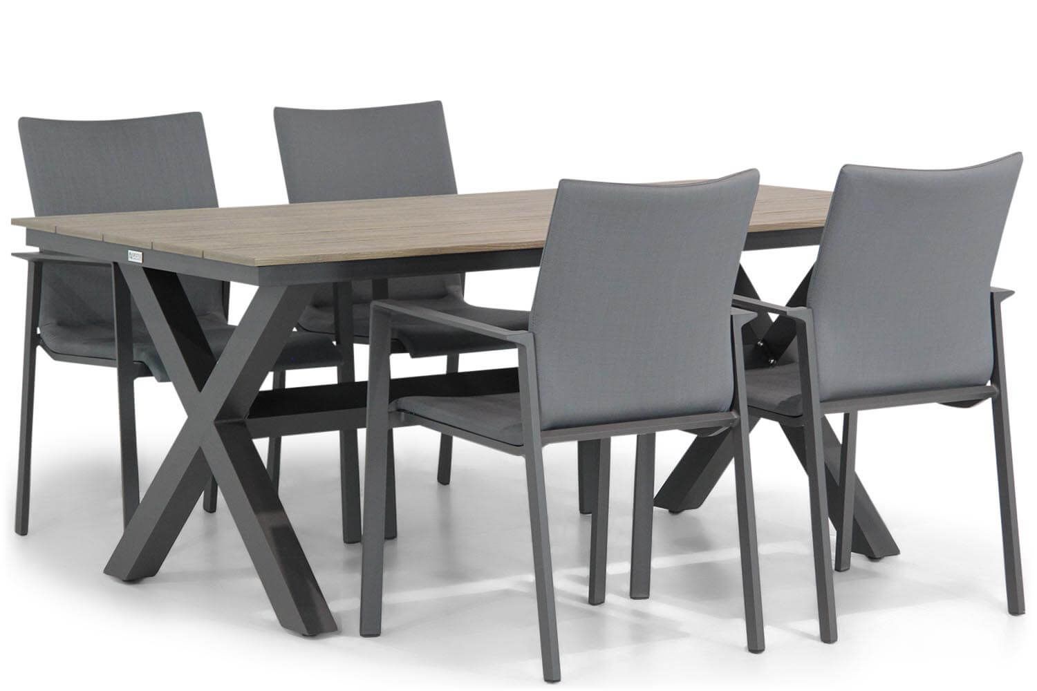 Lifestyle Garden Furniture Lifestyle Rome/Forest 180 cm dining tuinset 5-delig - 7423611318334