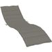 Maison Exclusive - Coussin de chaise longue gris foncé mélangé 200x50x4 cm tissu