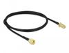 DeLOCK 90443 coax-kabel LMR100 1 m RP-SMA Zwart