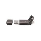 Integral USSD 1TB SlimXpress Dual USB 3.2 Gen 2x1 USB-stick, Dual Type-C & Type-A poorten, draagbare SSD, lezen tot 550 MB/s & schrijven tot 500 MB/s.