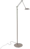 Steinhauer Vloerlamp Daphne 2 4601ST - Stalen leeslamp met verstelbaar licht, dimbaar en verstelbare arm