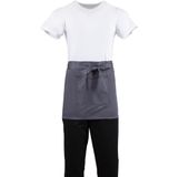 Whites Chefs Clothing Korte Sloof Grijs Katoen/Polyester Effen