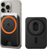 Spigen Valentinus MagFit+ - Magnetische Kaarthouder voor Pasjes - Portemonnee Compatibel met MagSafe - Pasjeshouder voor 3 Kaarten - Zwart