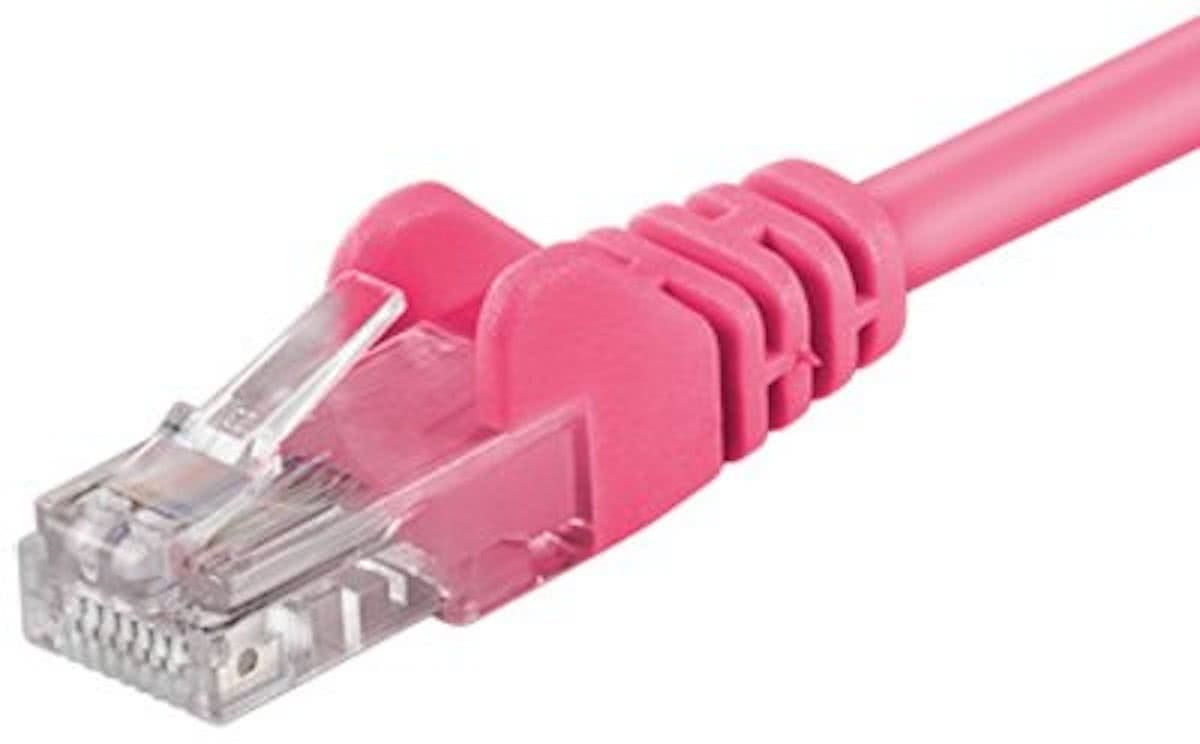 DSIT CAT6 Netwerkkabel - RJ45 - Roze - 20 m