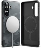 Ringke Onyx Magnetic | Hoesje Geschikt voor Samsung Galaxy S26 | Compatibel met MagSafe / Qi2 | Back Cover Flexibel TPU | Camo Zwart