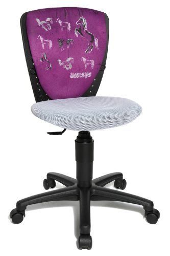 Topstar Nic 70570JD1 paarden kinderbureaustoel - Zwart/Wit