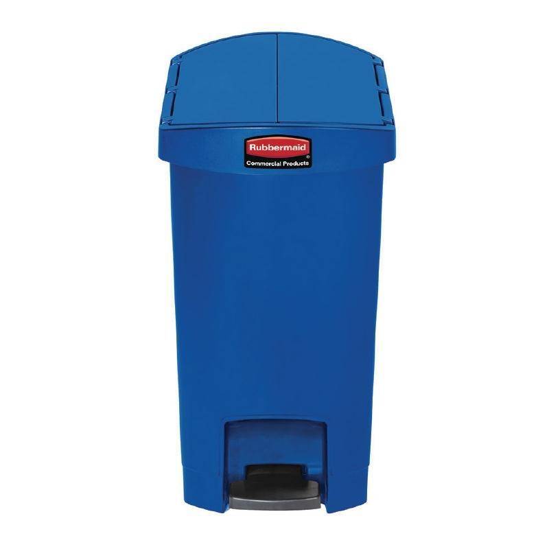 Rubbermaid Pedaalemmer Slim Jim | 30 Liter | Blauw