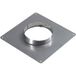 Dix - Plaque d'étanchéité inox 350x350 pour tubage diamètre int.150/156 - ext.155/161