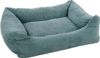 Flamingo Velluto Mand Honden Rechthoekig met rits Blauw 100x80x25cm