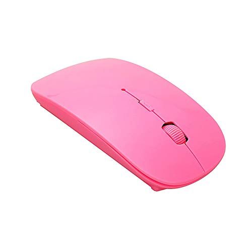 2.4G draadloze muis met USB-ontvanger voor laptop - roze