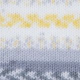 Gründl Wolle 3457-10 Baby color 10x50gram lichtgrijs natuur donkergrijs geel multicolor