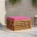 vidaXL - 1-Piece - Zitkussen - SOEST - 100% - Polyester - Roze - 70 x 70 x 7 cm