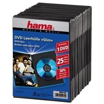 Hama DVD Slim Box 25, Black