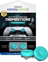 KontrolFreek Action Lotus Thumbsticks - Teal Clear - PS5/PS4