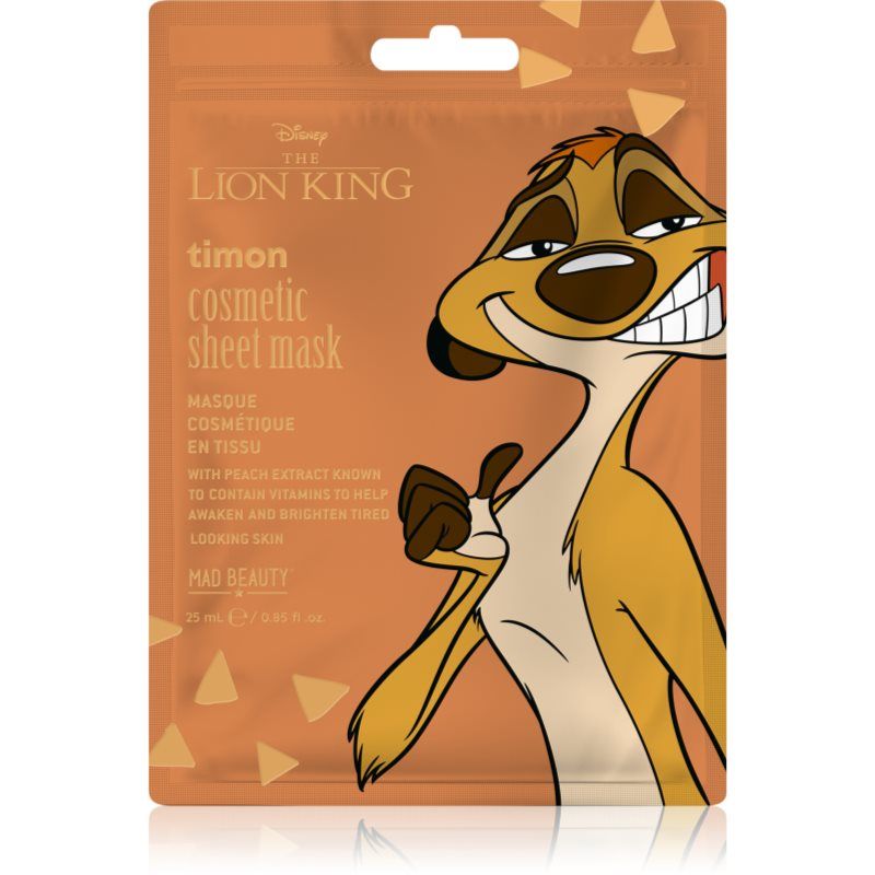 MAD BEAUTY Lion King Sheet Timon Face Mask