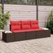 Maison Exclusive - Ensemble de canapé 3 pièces marron en rotin synthétique